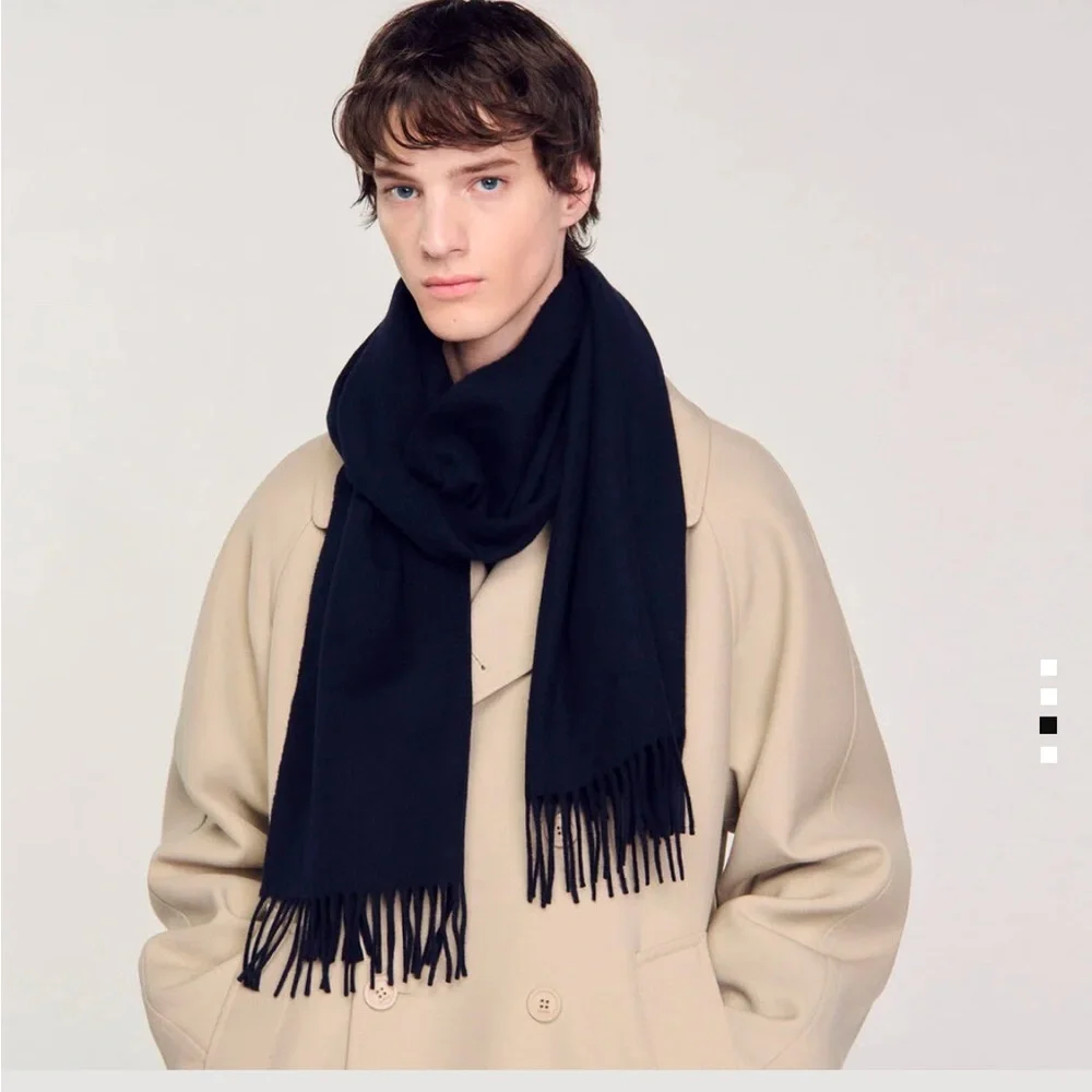 Sandro Wool Cashmere Scarf - Picture 3 of 4